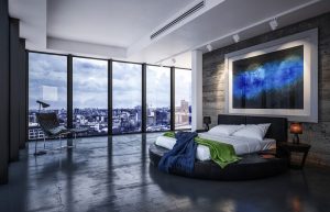 Une chambre à coucher luxe