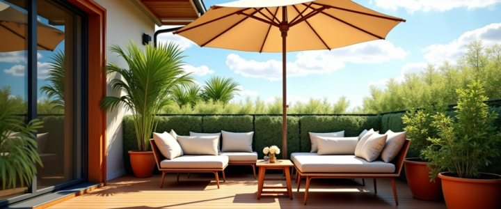 Petite terrasse et forte chaleur : toutes nos idées pour créer un coin d’ombre stylé Petite terrasse et forte chaleur : toutes nos idées pour créer un coin d’ombre stylé