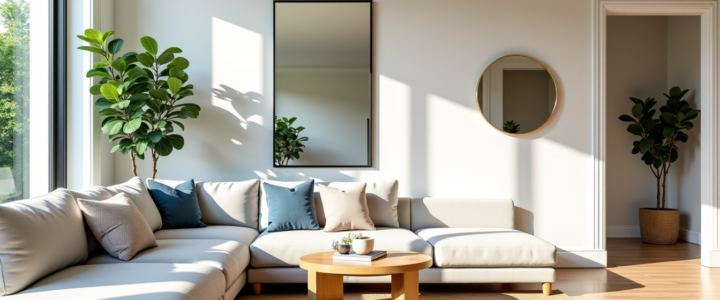 Miroirs : où les placer pour agrandir une pièce ?